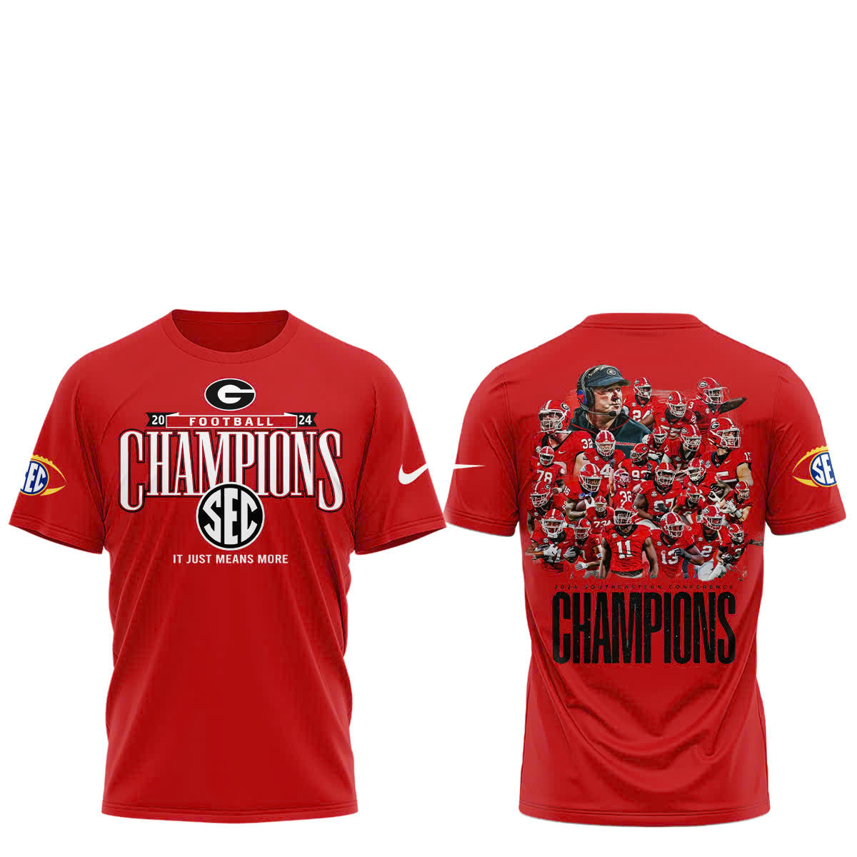 Georgia Bulldogs SEC Football Conference Champions Locker Room Tshirt