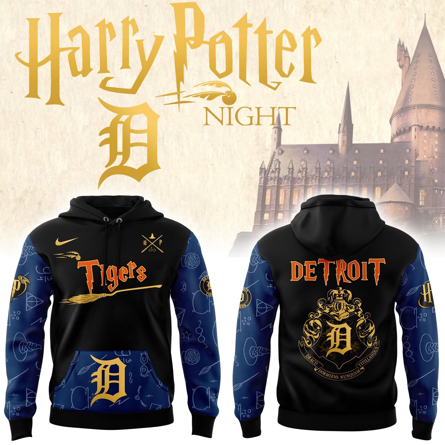 Detroit Tigers x Harry Potter Hoodie