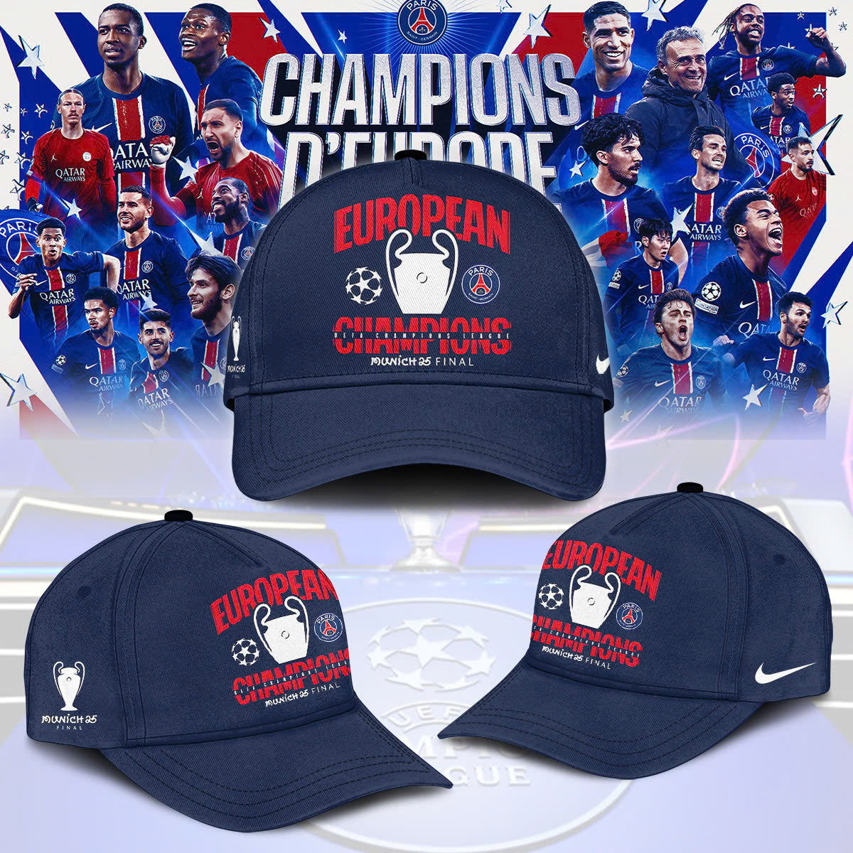 Paris Saint-Germain UEFA Champions T-Shirt