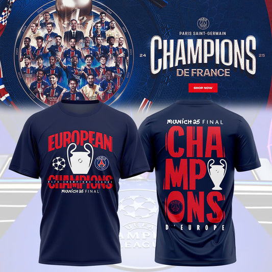 Paris Saint-Germain UEFA CHAMPIONS 2025 T-Shirt