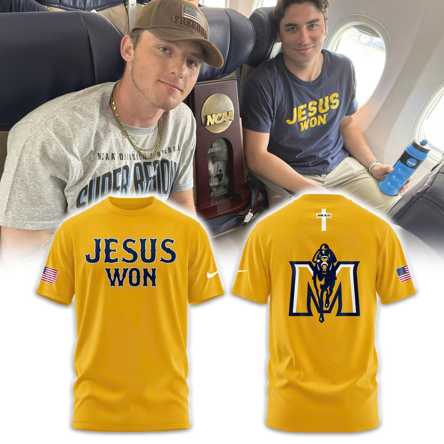 MS Baseball Jesus Won Combo Tshirt | Cap | Jogger