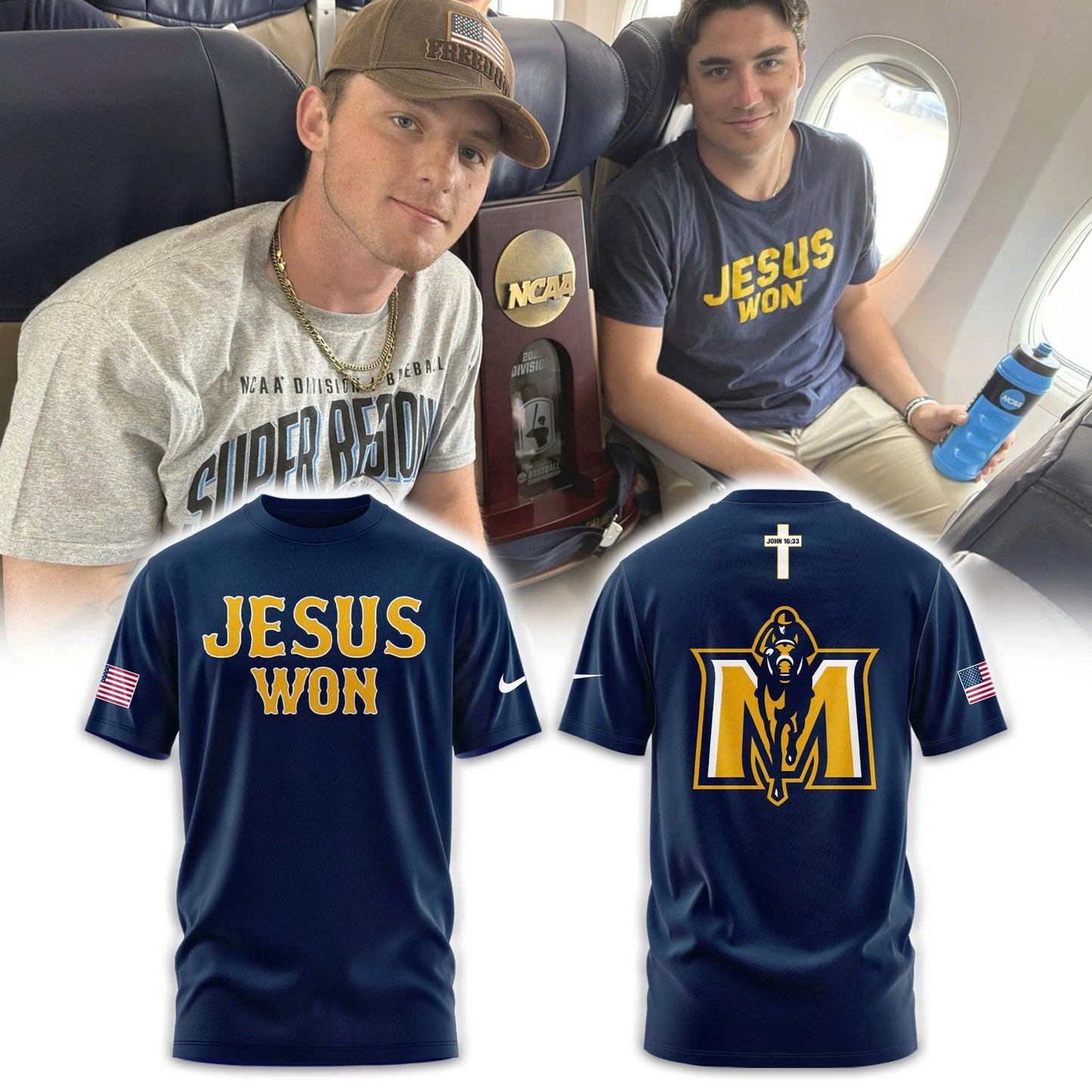 MS Baseball Jesus Won Combo Tshirt | Cap | Jogger