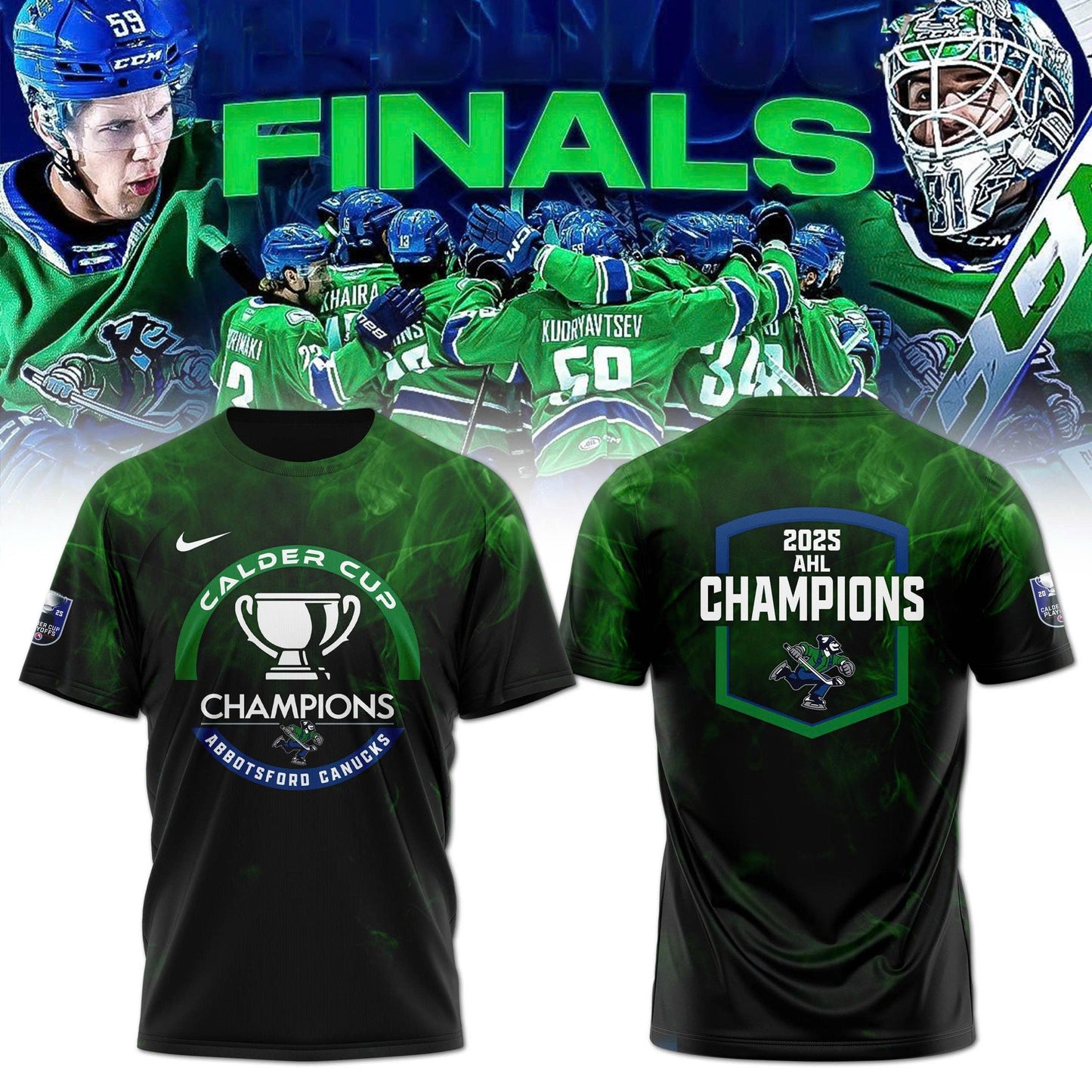 Abbotsford Canucks Calder Cup Champions 2025 Tshirt