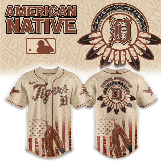 Detroit Tigers x Native American Heritage 2025 Baseball Jersey