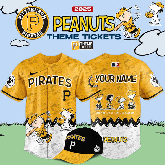Pittsburgh Pirates MLB x Peanut night 2025 Limited Edition Jersey