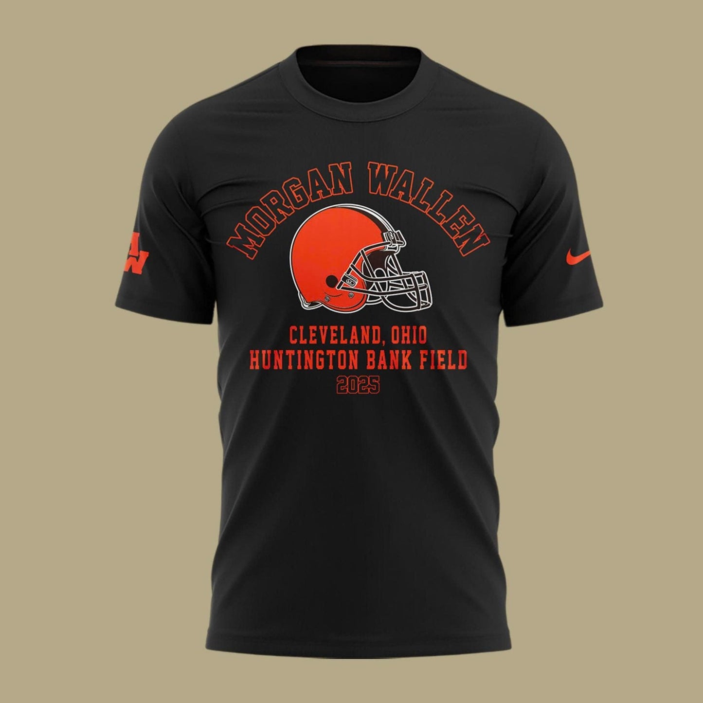 Exclusive Morgan Wallen x Cleveland Browns T-Shirt 2025 For Fans!