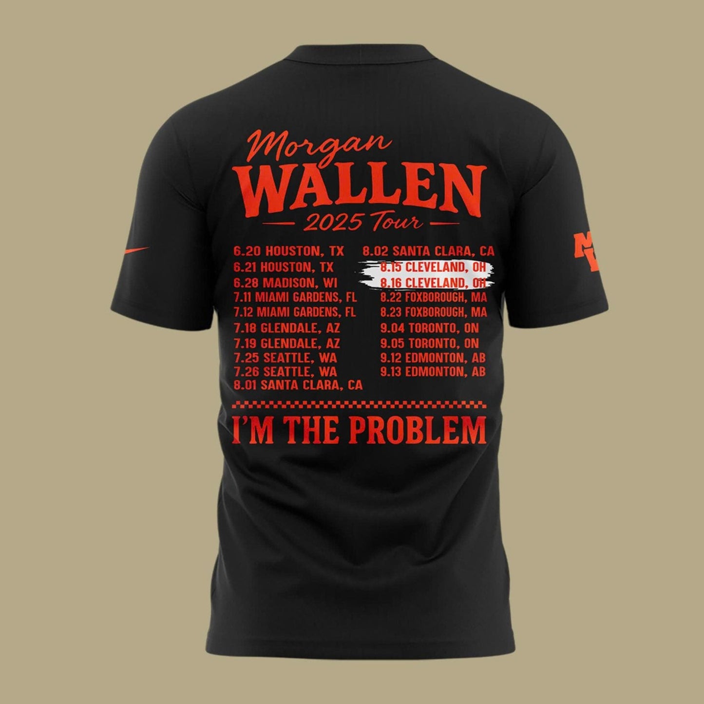 Exclusive Morgan Wallen x Cleveland Browns T-Shirt 2025 For Fans!