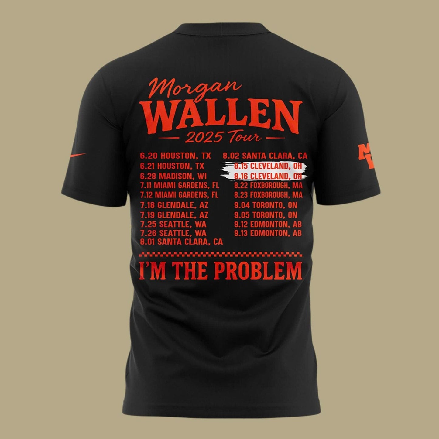 Exclusive Morgan Wallen x Cleveland Browns T-Shirt 2025 For Fans!