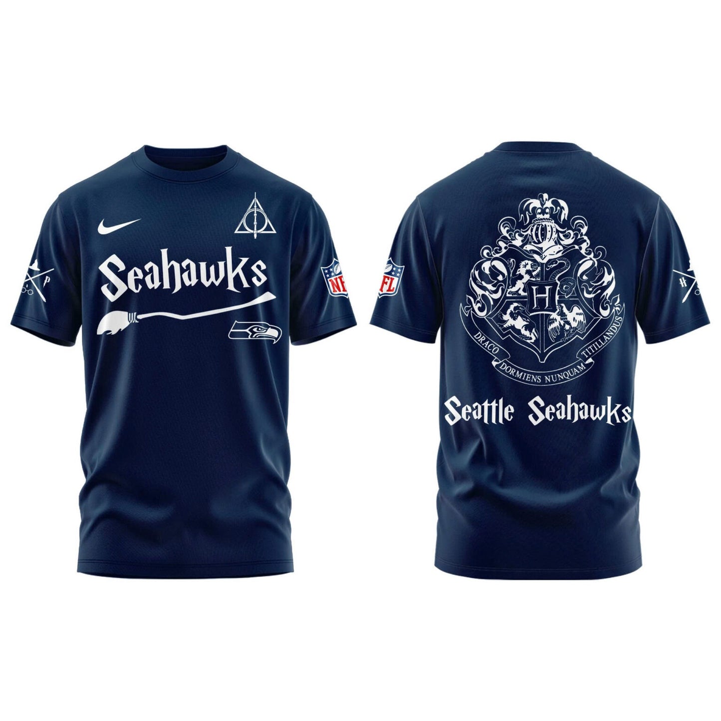 Seattle Seahawks Harry Potter 2025 Combo Tshirt