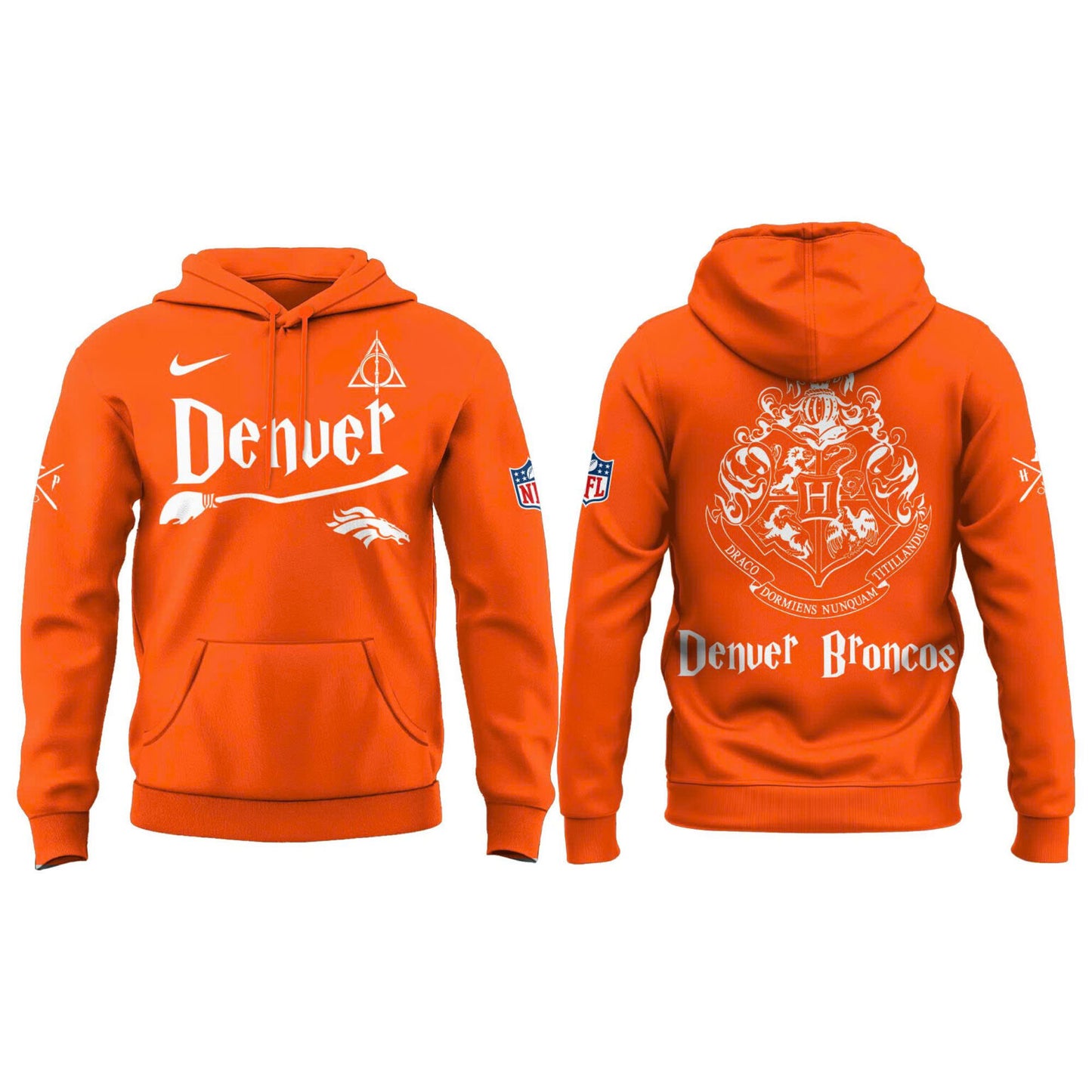 Denver Broncos Harry Potter 2025 Combo Hoodie