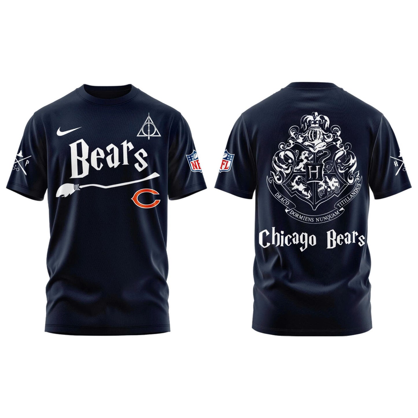 Chicago Bears Harry Potter 2025 Combo Tshirt