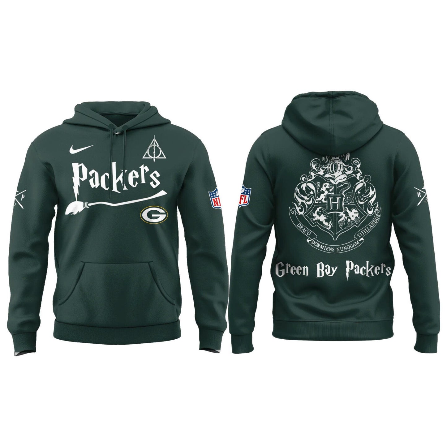 Green Bay Harry Potter 2025 Combo Hoodie