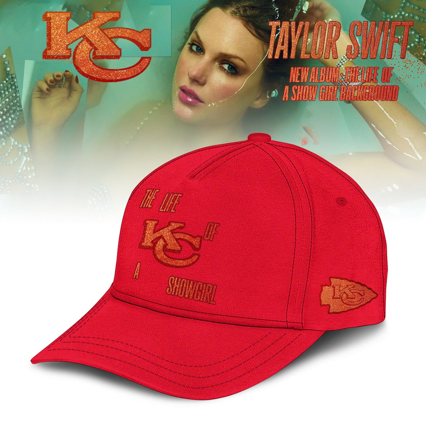 Kansas City Chiefs x Taylor Swift “Orange Era” Limited Editions 2025 Hoodie
