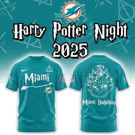 Miami Dolphins Harry Potter 2025 Combo Tshirt