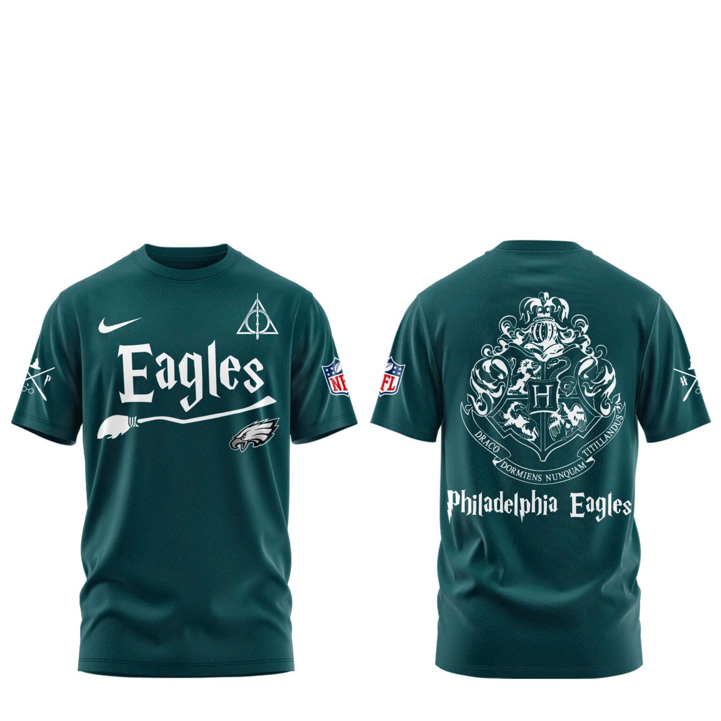Philadelphia Eagles Harry Potter 2025 Combo Tshirt