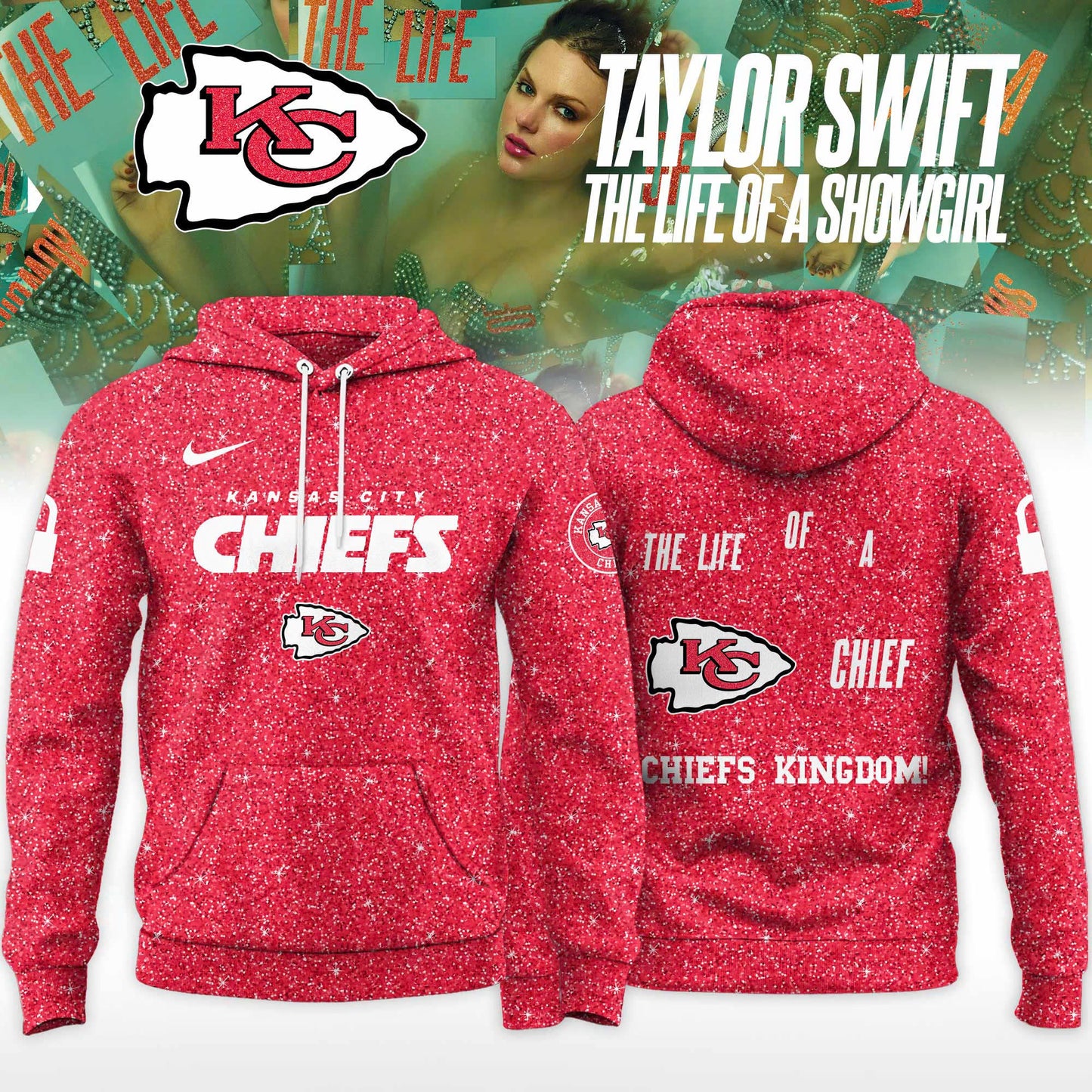 Kansas City Chiefs x Taylor Swift “Orange Era” Limited Editions 2025 Hoodie