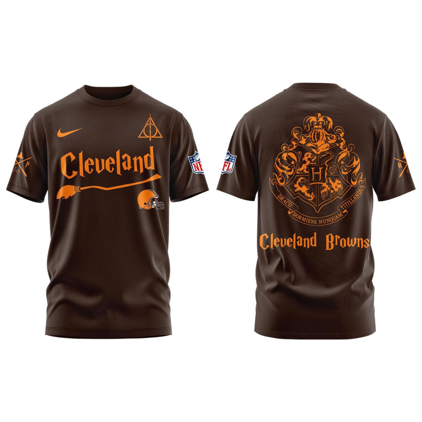 Cleveland Browns Harry Potter 2025 Combo Tshirt