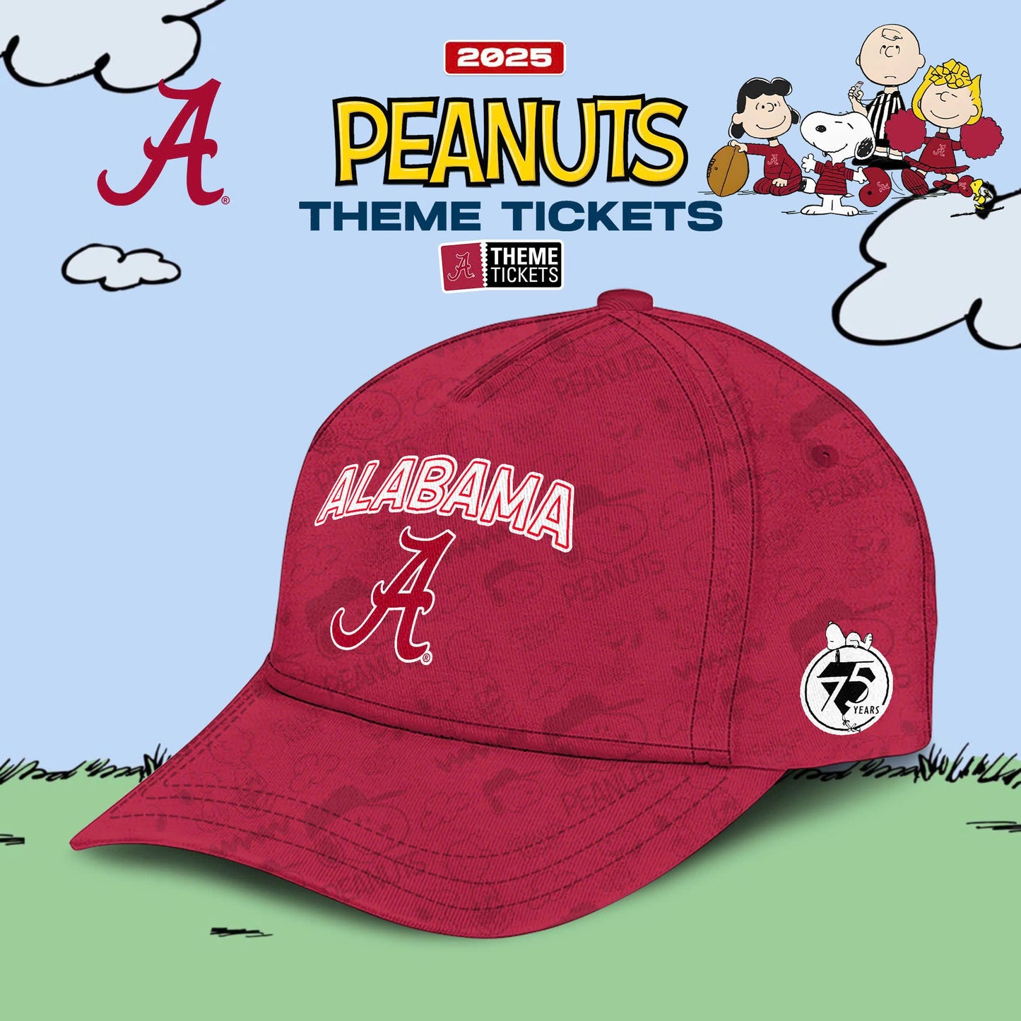 Alabama Crimson Tide x Peanuts Limited Editions 2025 Hoodie