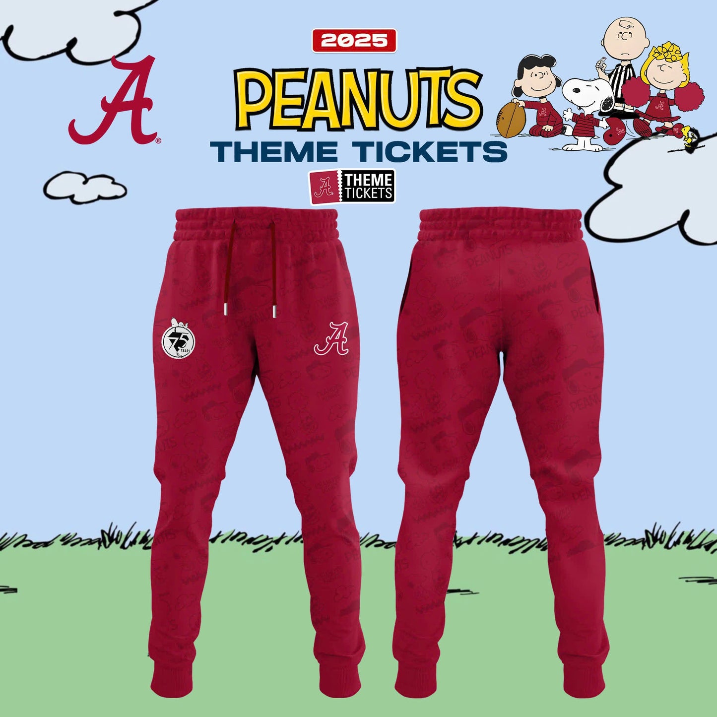 Alabama Crimson Tide x Peanuts Limited Editions 2025 Hoodie