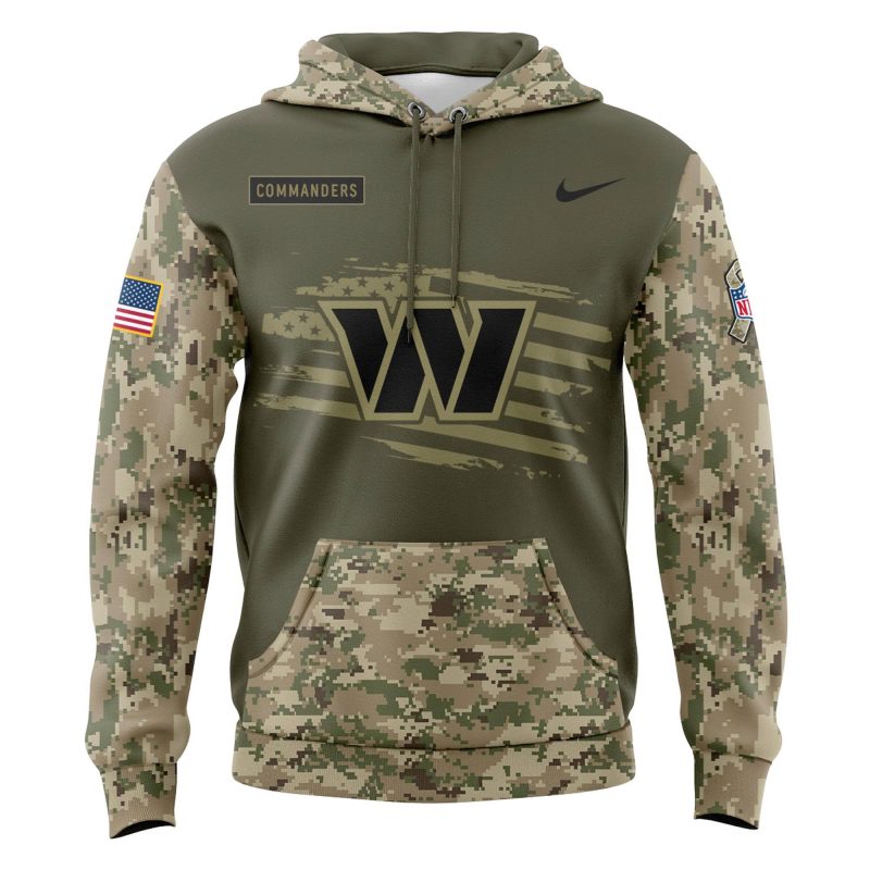 limited edition Veterans Day hoodie from the Washington Commanders