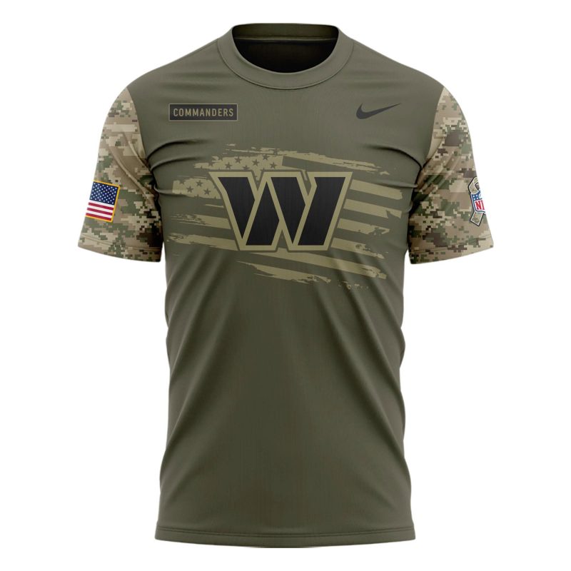 limited edition Veterans Day t-shirt from the Washington Commanders