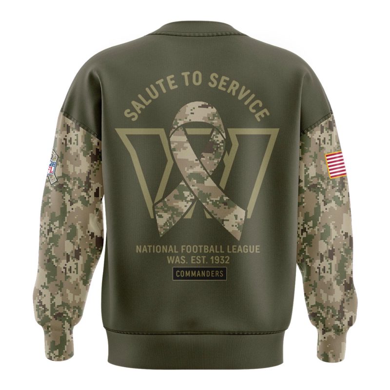 limited edition Veterans Day sweatshirt from the Washington Commanders