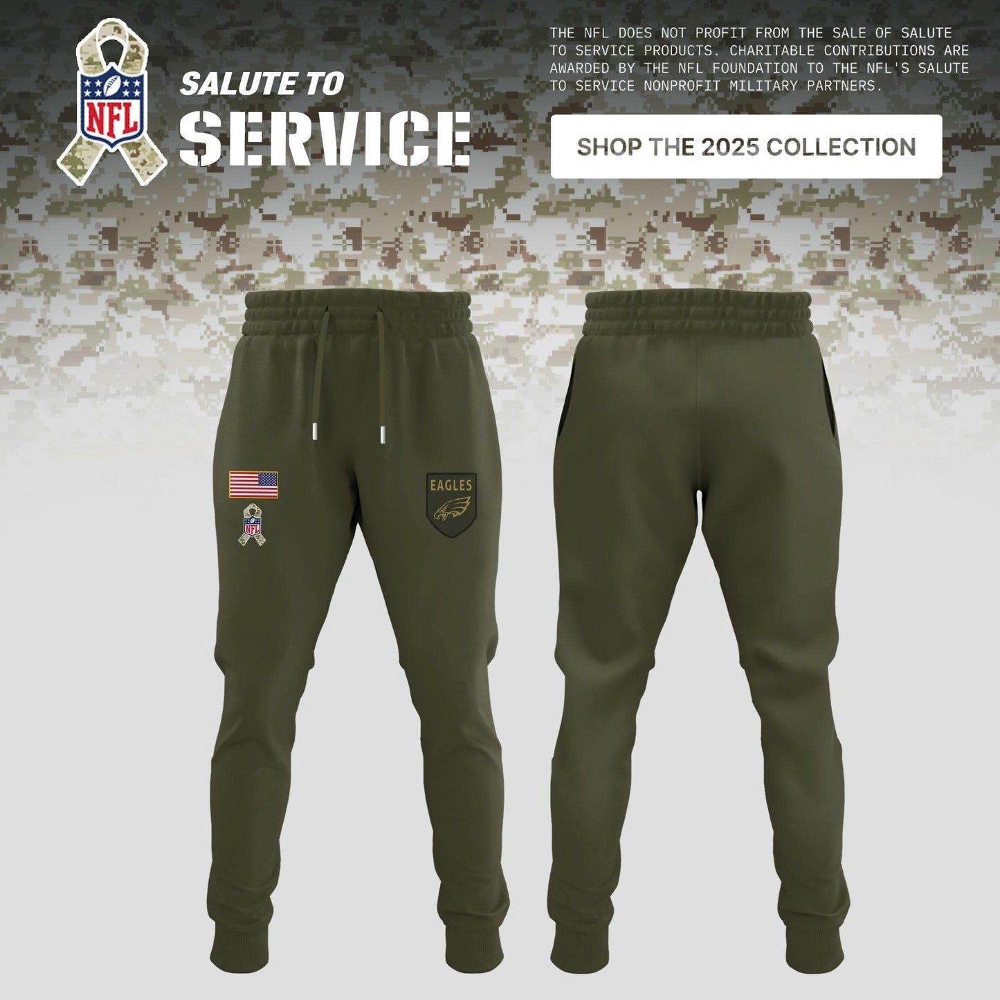 Philadelphia Eagles Salute to Service Sideline 2025 Hoodie