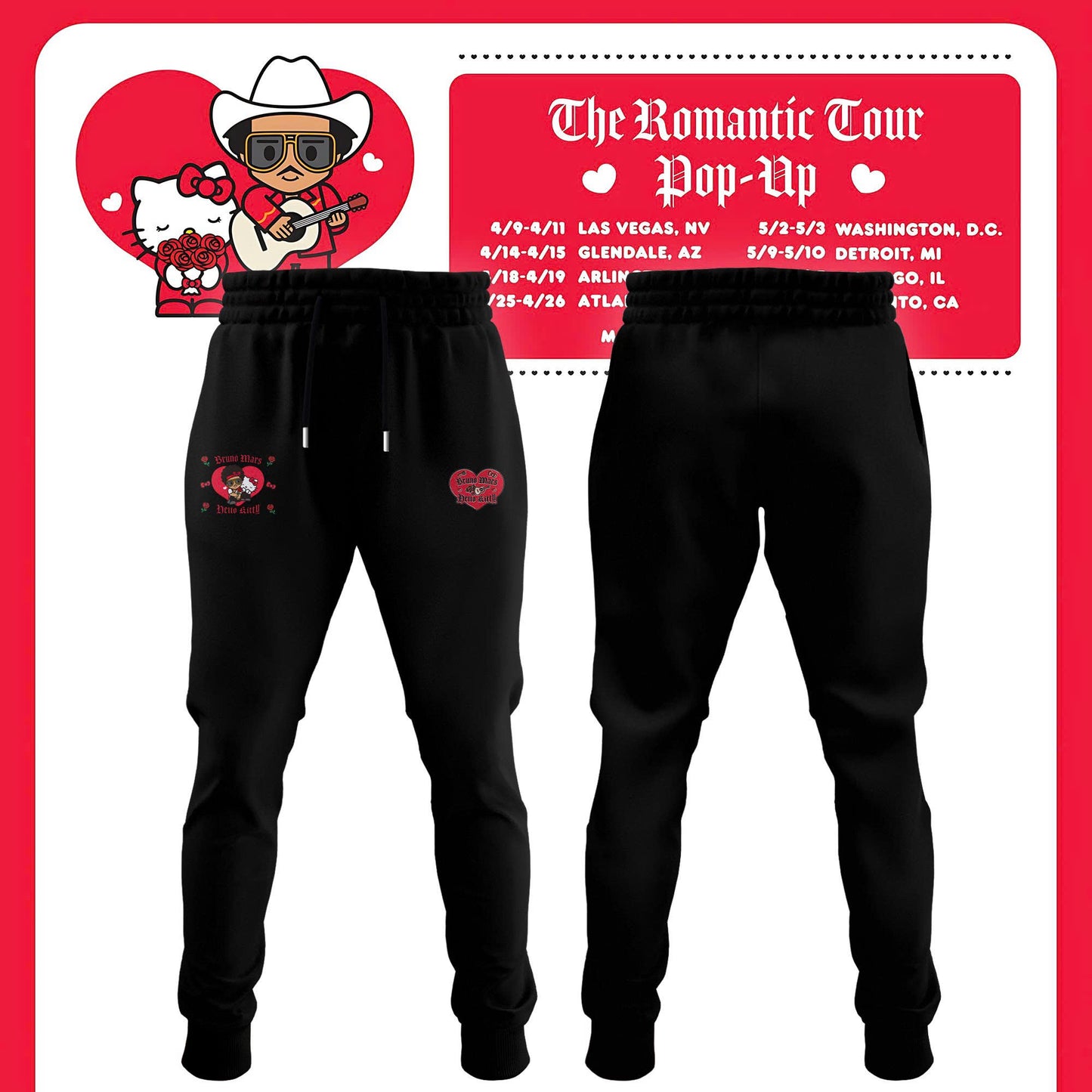 Bruno Mars x Hello Kitty "The Romantic Tour" Jersey
