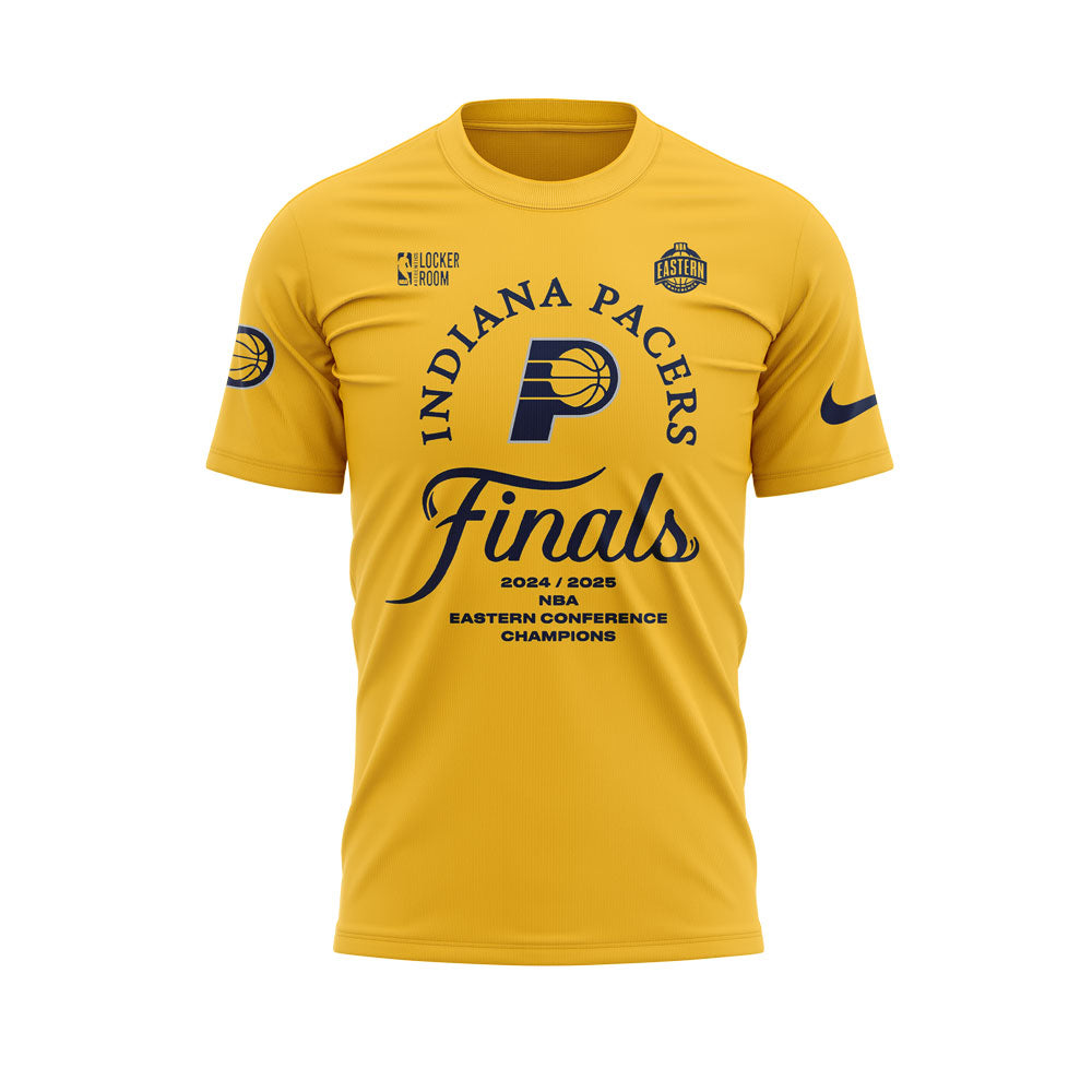 Limited Edition Indiana Pacers 2025 Eastern Conference Champions Yellow Tshirt