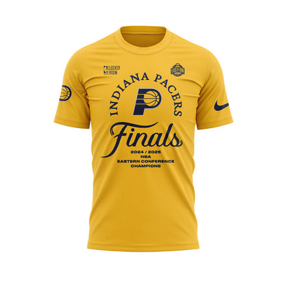 Limited Edition Indiana Pacers 2025 Eastern Conference Champions Yellow Tshirt