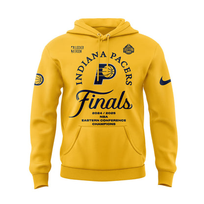 Limited Edition Indiana Pacers 2025 Eastern Conference Champions Yellow Hoodie