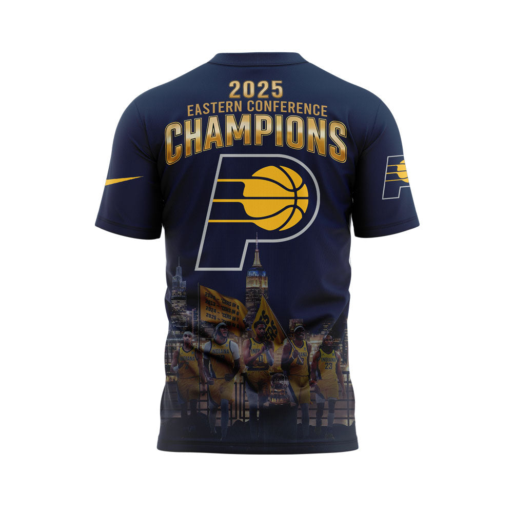 Limited Edition Indiana Pacers 2025 Eastern Conference Champions Blue Tshirt