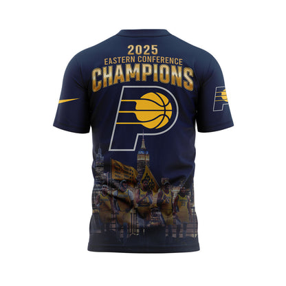 Limited Edition Indiana Pacers 2025 Eastern Conference Champions Blue Tshirt