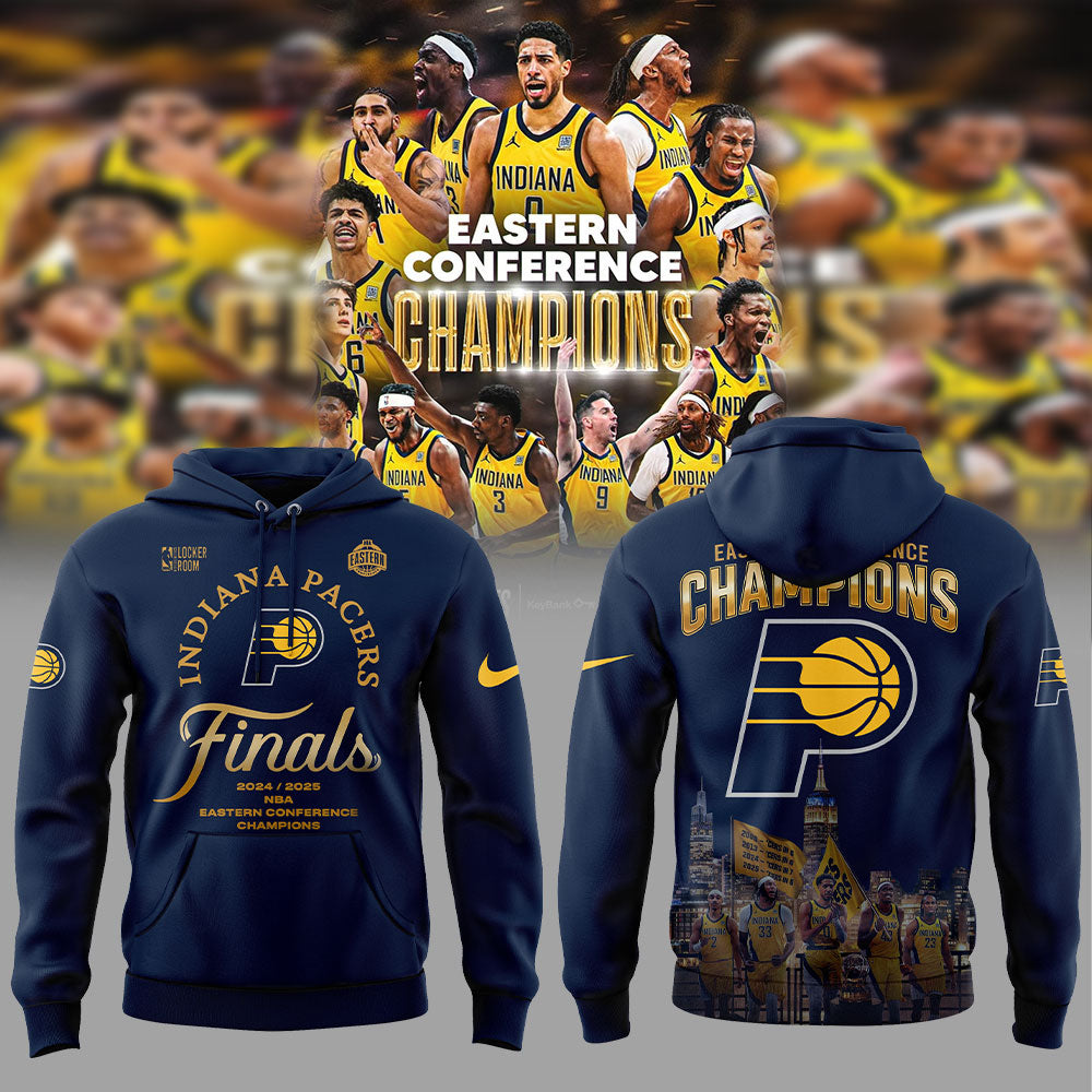 Limited Edition Indiana Pacers 2025 Eastern Conference Champions Blue Hoodie