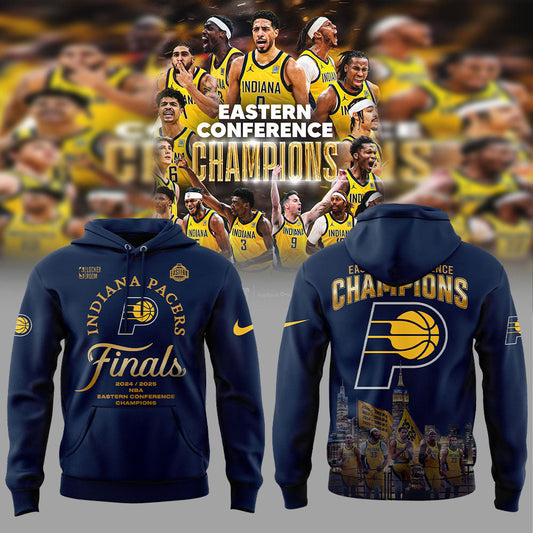 Limited Edition Indiana Pacers 2025 Eastern Conference Champions Blue Hoodie