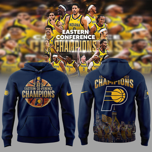 Limited Edition Indiana Pacers 2025 Eastern Conference Champions Blue Hoodie