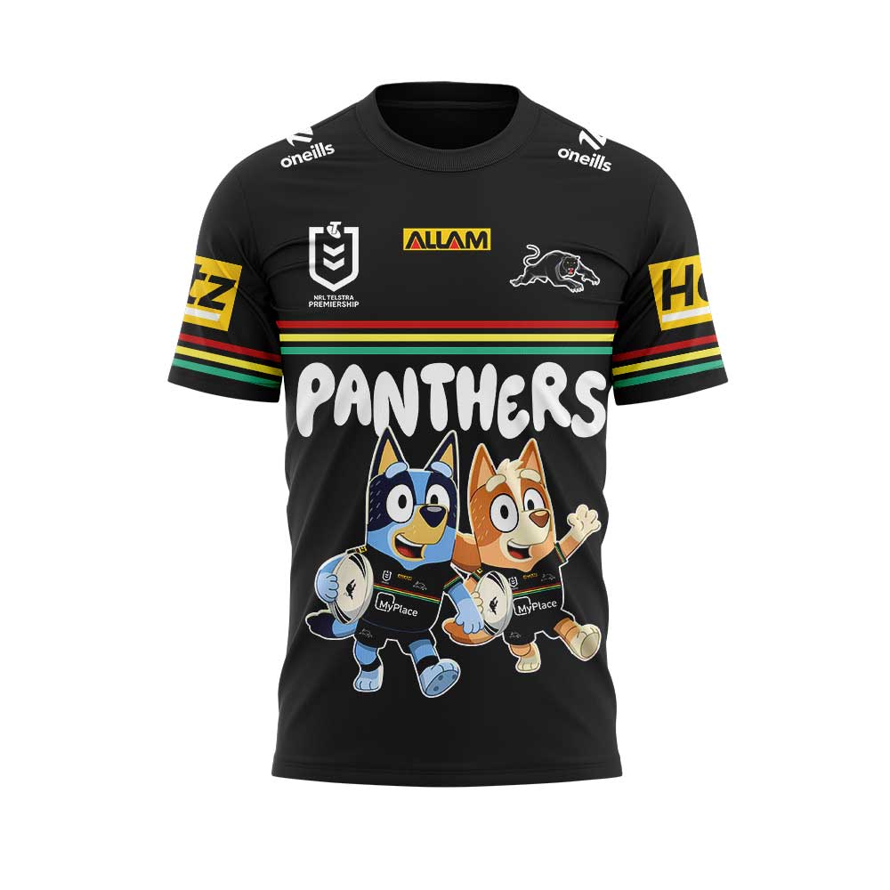 Limited Edition Penrith Panthers Bluey and Bingo T-Shirt