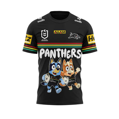 Limited Edition Penrith Panthers Bluey and Bingo T-Shirt