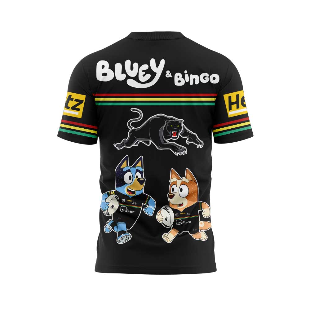 Limited Edition Penrith Panthers Bluey and Bingo T-Shirt