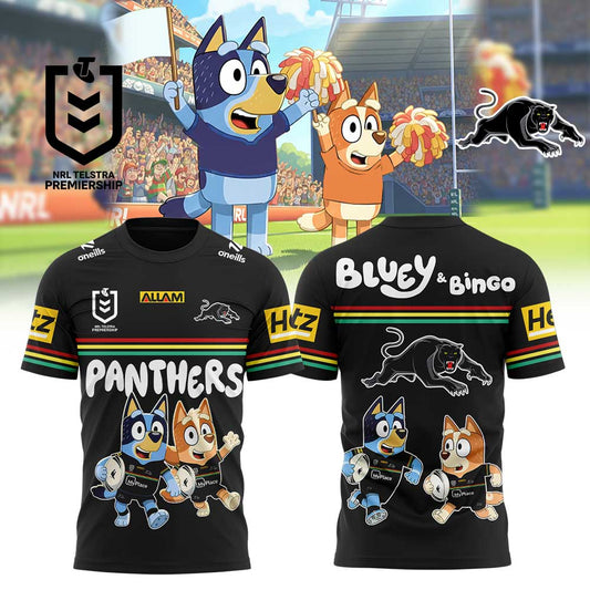 Limited Edition Penrith Panthers Bluey and Bingo T-Shirt