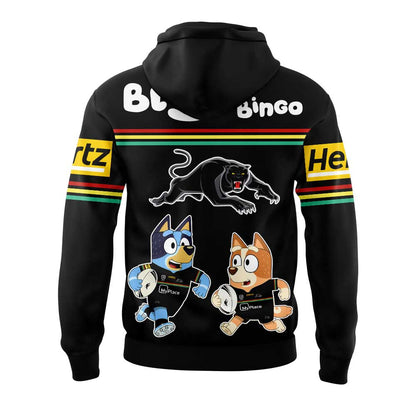 Limited Edition Penrith Panthers Bluey and Bingo Hoodie