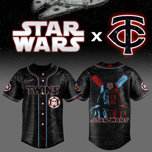 Limited Edition Minnesota Twins Star Wars Night Black New Jersey