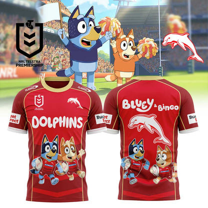 Limited Edition Dolphins x Bluey and Bingo T-Shirt