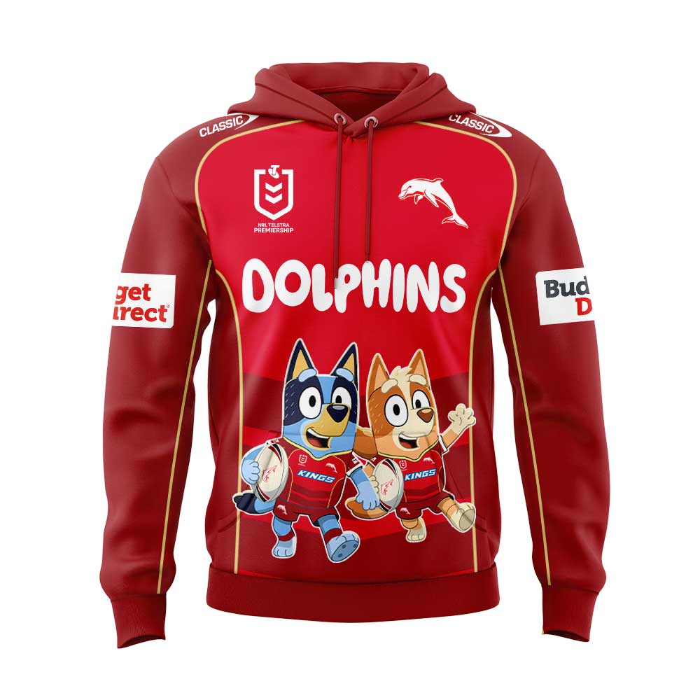 Limited Edition Dolphins x Bluey and Bingo Hoodie