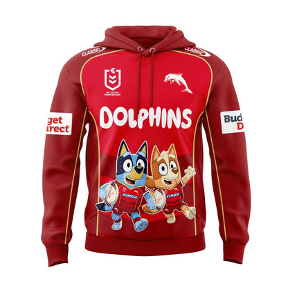 Limited Edition Dolphins x Bluey and Bingo Hoodie