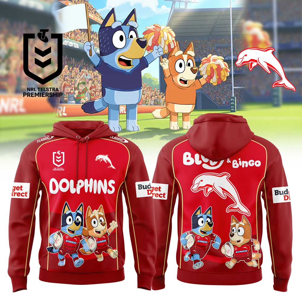 Limited Edition Dolphins x Bluey and Bingo Hoodie