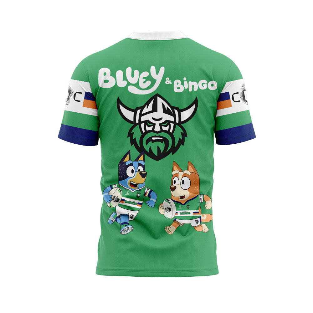 Limited Edition Canberra Raiders Bluey and Bingo T-Shirt