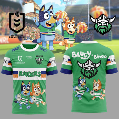 Limited Edition Canberra Raiders Bluey and Bingo T-Shirt