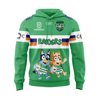 Limited Edition Canberra Raiders Bluey and Bingo Hoodie