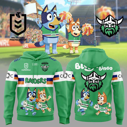 Limited Edition Canberra Raiders Bluey and Bingo Hoodie